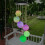 Illuminated Outdoor Solar-Powered Hanging Wind Chime 1