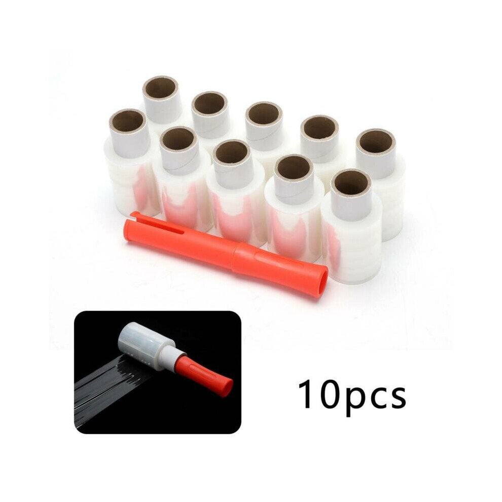 10 Rolls 10cm x 150m Clear Mini Hand Pallet Cling Stretch Wrap Shrink