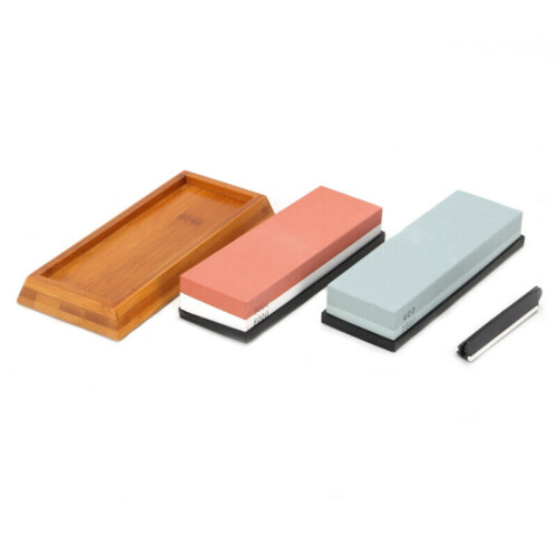 400/1000+3000/8000 Grit Premium Whetstone Cut Sharpening Wet Stone Set 2