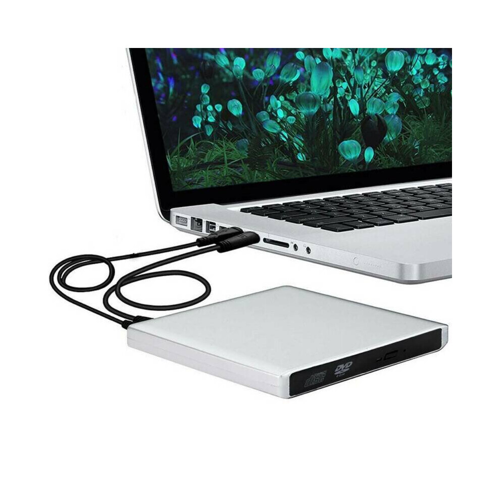 External DVD CD ROM Disc Burner Combo Drive Reader Windows 07/08/10