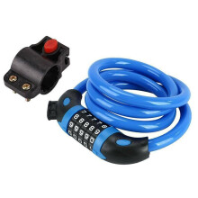(Blue) Combination Number Bike Lock Strong Heavy Duty Cycle Security Steel Bicycle Lock