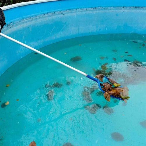 Swimming Pool Leaf Skimmer Mesh Net With Pole 2