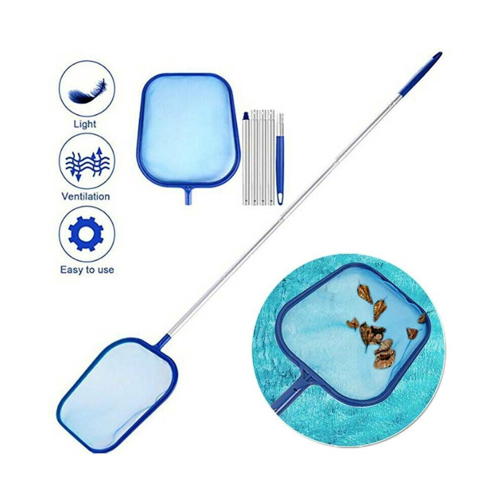 Swimming Pool Leaf Skimmer Mesh Net With Pole