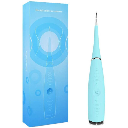 Electric Dental Calculus Plaque Remover Tooth Scraper Tartar Remover-Blue