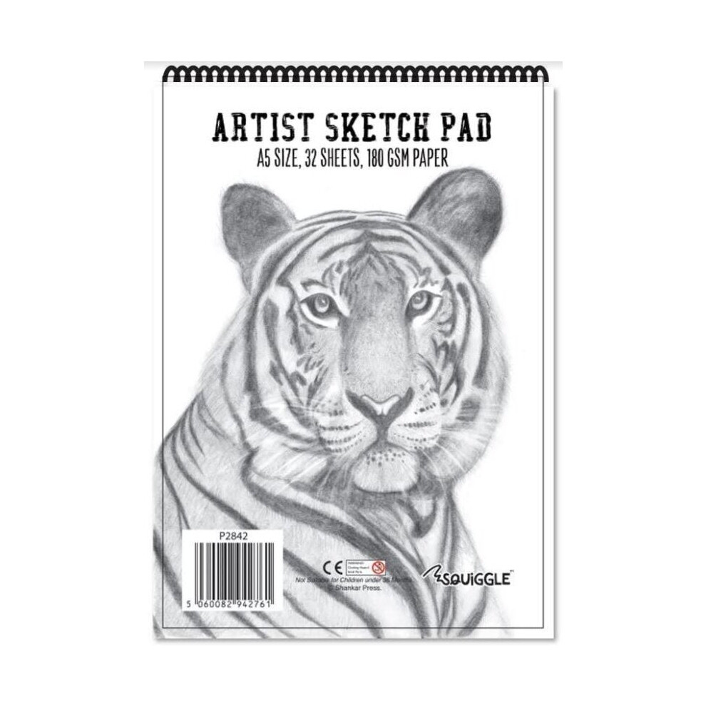 A5 Artist Sketch Pad Spiral Binding Ideal For Children To Sketching Skills