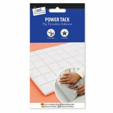 White Power Tack Reusable Adhesive Pre Cut Pieces Sticky Home Stationery Office