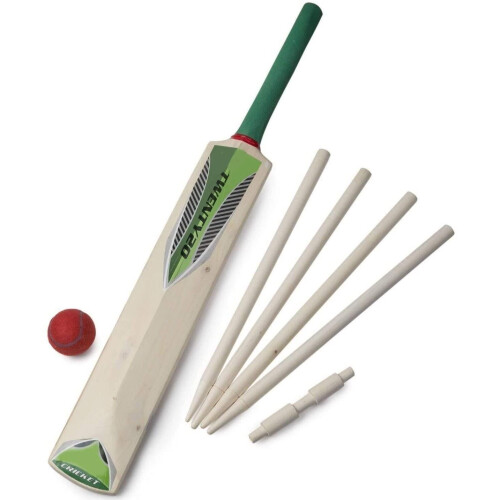 KT - Größe 5 Cricket Set in Mesh-Tragetasche