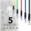 11PCS Resistance Bands Set Exercise Bands Loop Stretch Bands 6