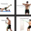 11PCS Resistance Bands Set Exercise Bands Loop Stretch Bands 4