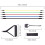 11PCS Resistance Bands Set Exercise Bands Loop Stretch Bands 7