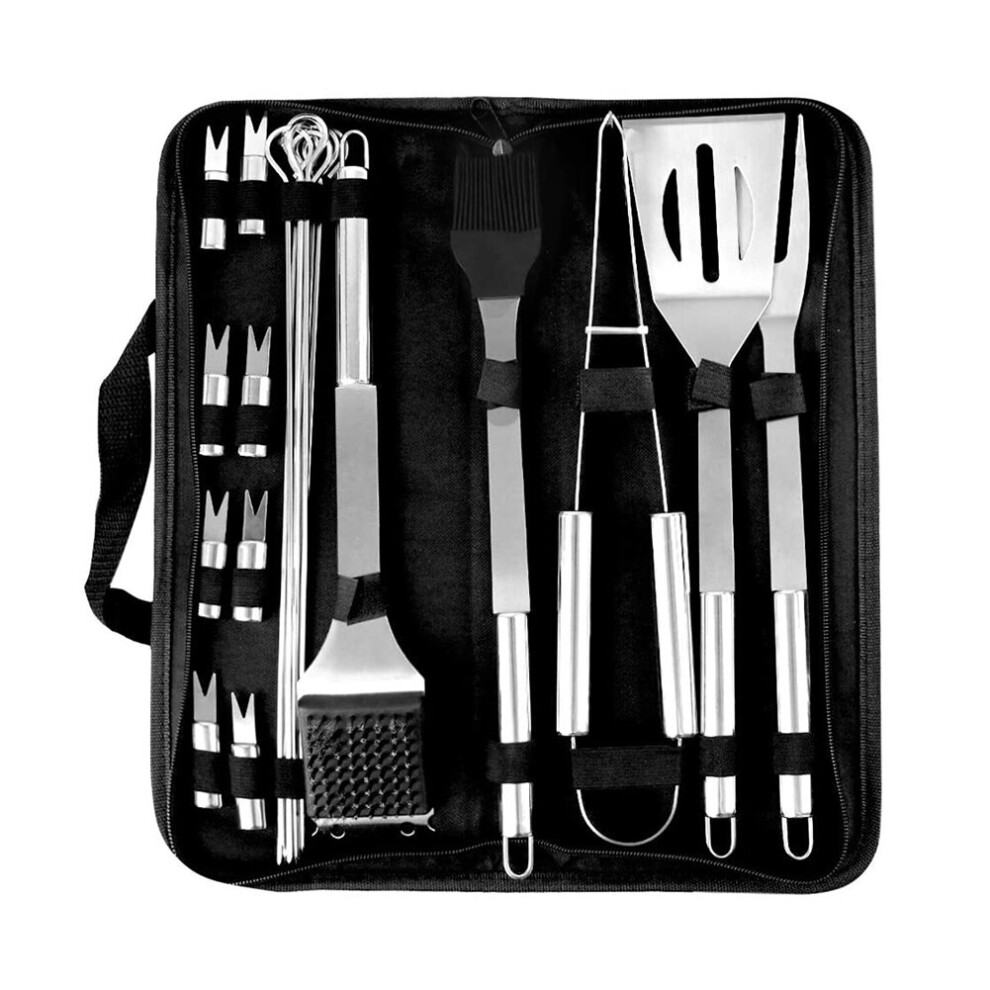 20 Pcs Stainless Steel Barbecue Accessories  BBQ Grilling Tools Set