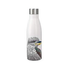 Maxwell & Williams Marini Ferlazzo 500ml Laughing Kookaburra Double-Walled Insulated Bottle, Leakproof Stainless Steel