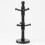 6-Hooks Beech Wood Mug Tree Rack Holder, Black Finish — 8908, Space-Saving Kitchen Cup Organizer 3
