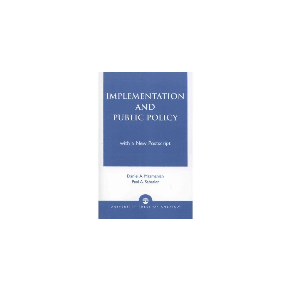 Implementation and Public Policy
