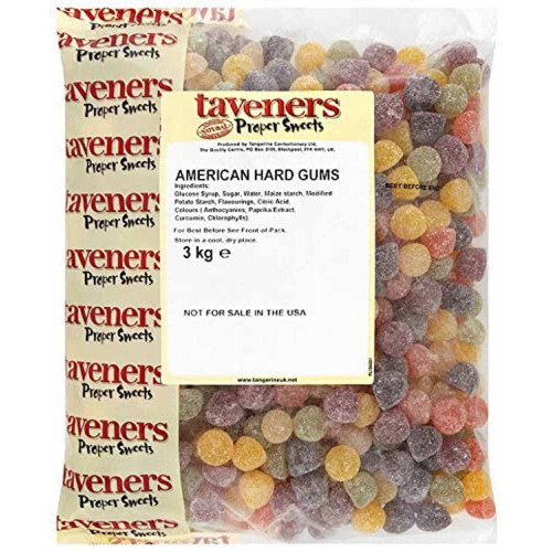 Taveners American Hard Gums Sweets 3kg