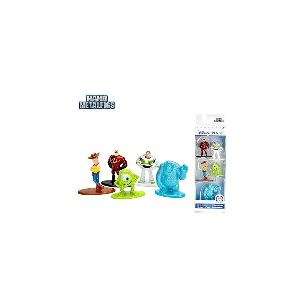 Nano Metalfigs - Disney Pixar Pack of 5 Collectable Figures