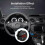 Ranpo Mini Waterproof Voltmeter with LED Digital Display Voltage Meter DC 12V-24V Universal for Car 3