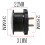 Ranpo Mini Waterproof Voltmeter with LED Digital Display Voltage Meter DC 12V-24V Universal for Car 2