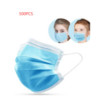 (500 piezas) mascarilla desechable de 3 capas 300/400/500 piezas