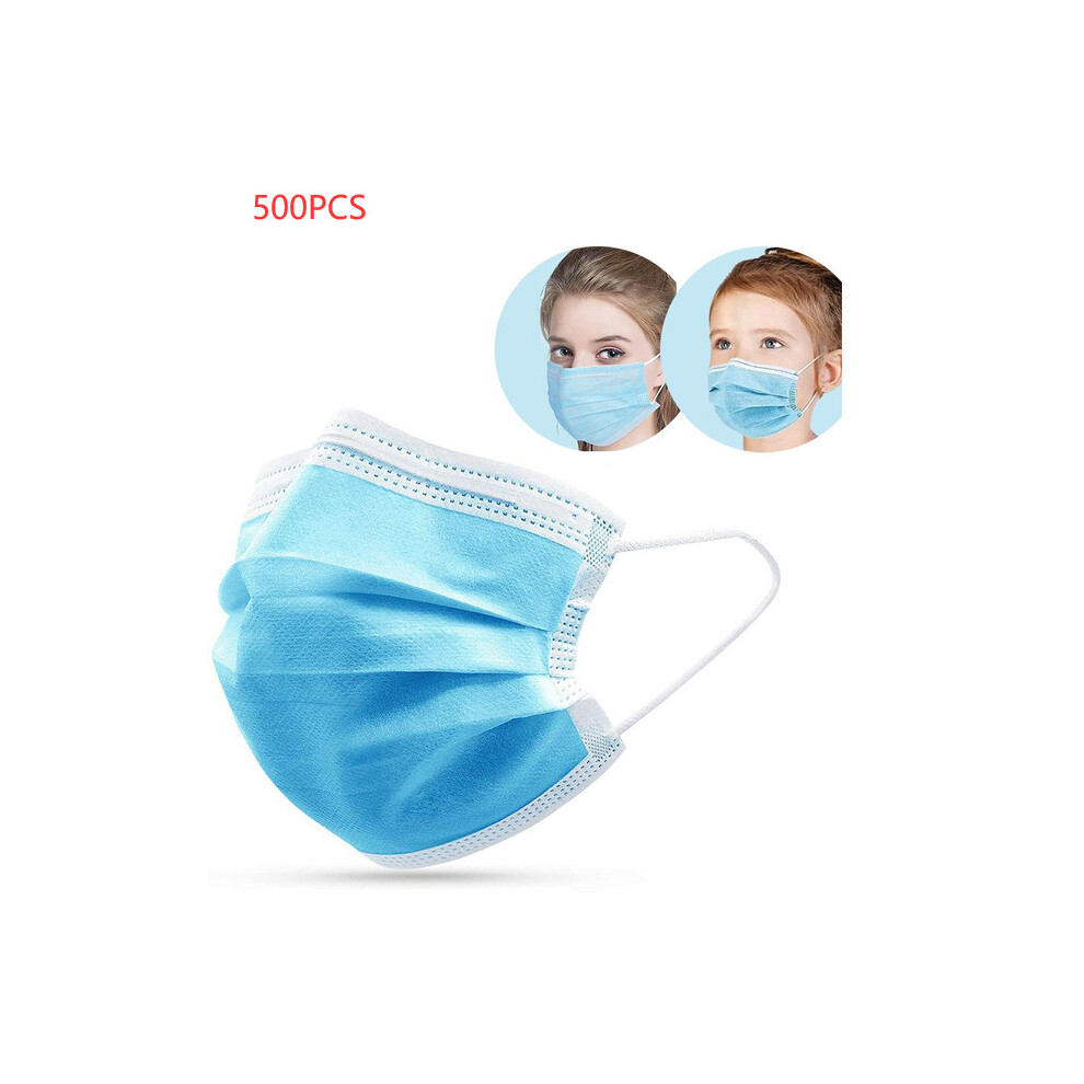 (500Pcs) 300/400/500Pcs Disposable Face Mask, 3 Layers 3763479022993