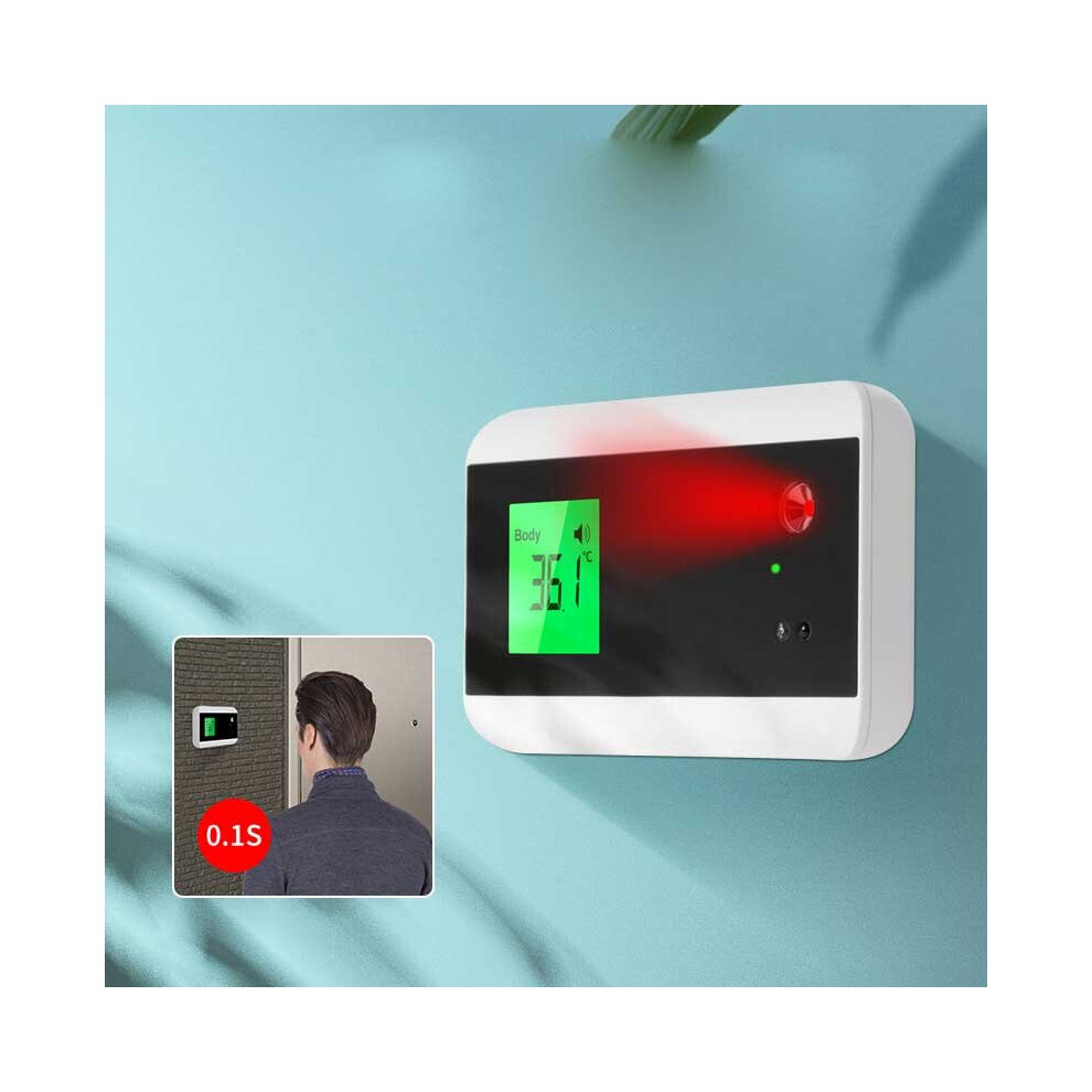 Ganbuy Wall-Mounted Forehead Digital Infrared Non-Contact Thermometer Automatic Induction Doorbell