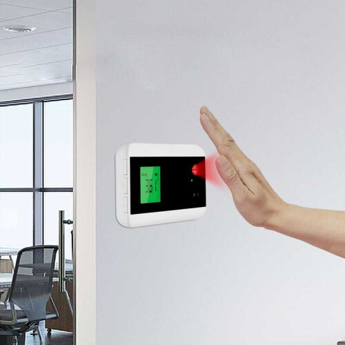 Wall-mounted Forehead Digital Infrared Non-Contact Thermometer Automatic Induction Doorbell 1