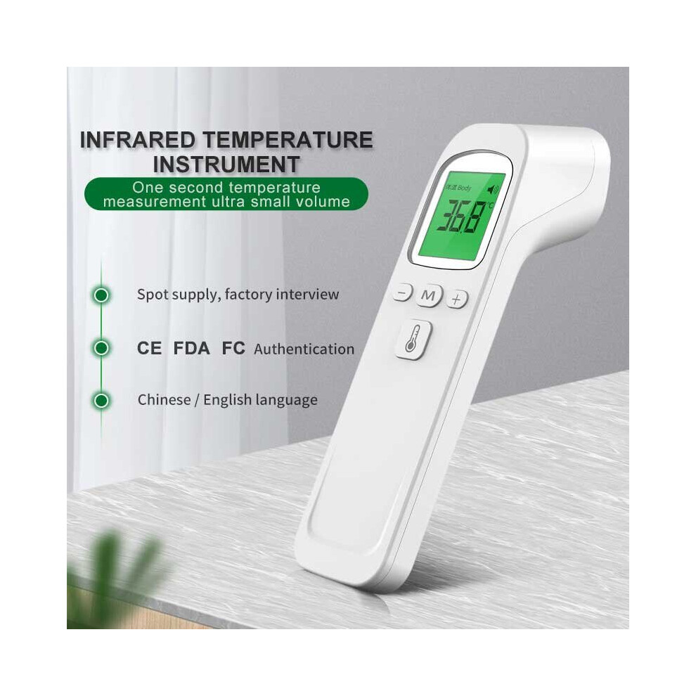 Ganbuy 3 Color Backlight Forehead Digital Lcd Infrared Thermometer High Precision Fast Non-Contact Thermometer