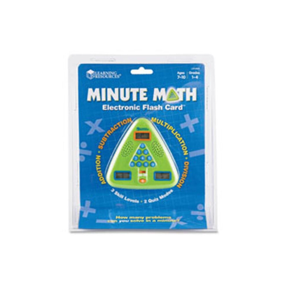 Learning Resources LRNLER6965 Minute Math Electronic Flash Card