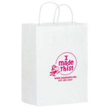 AAB 1W10513 Kraft Shoppers Paper with White - Pack of 250