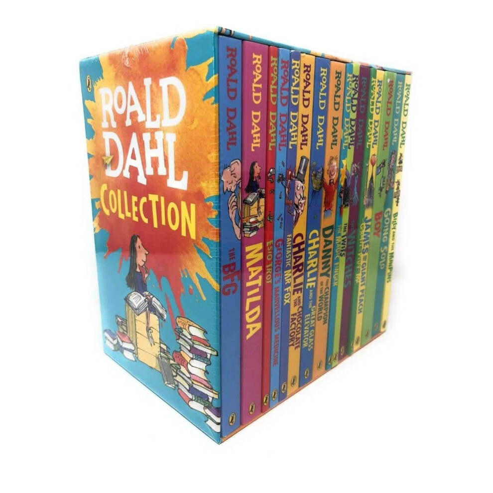 Roald Dahl Collection 16 Books Set, BFG, Matilda, The Witches, The Twits