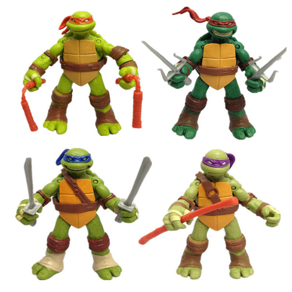 4pcs/lot Ninja Turtle Figure Toy Raphael Movable Toy Model