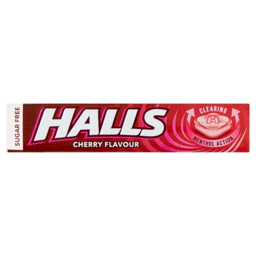 Halls Halls Cherry Flavour Sugar Free Menthol Action Sweets - 32g