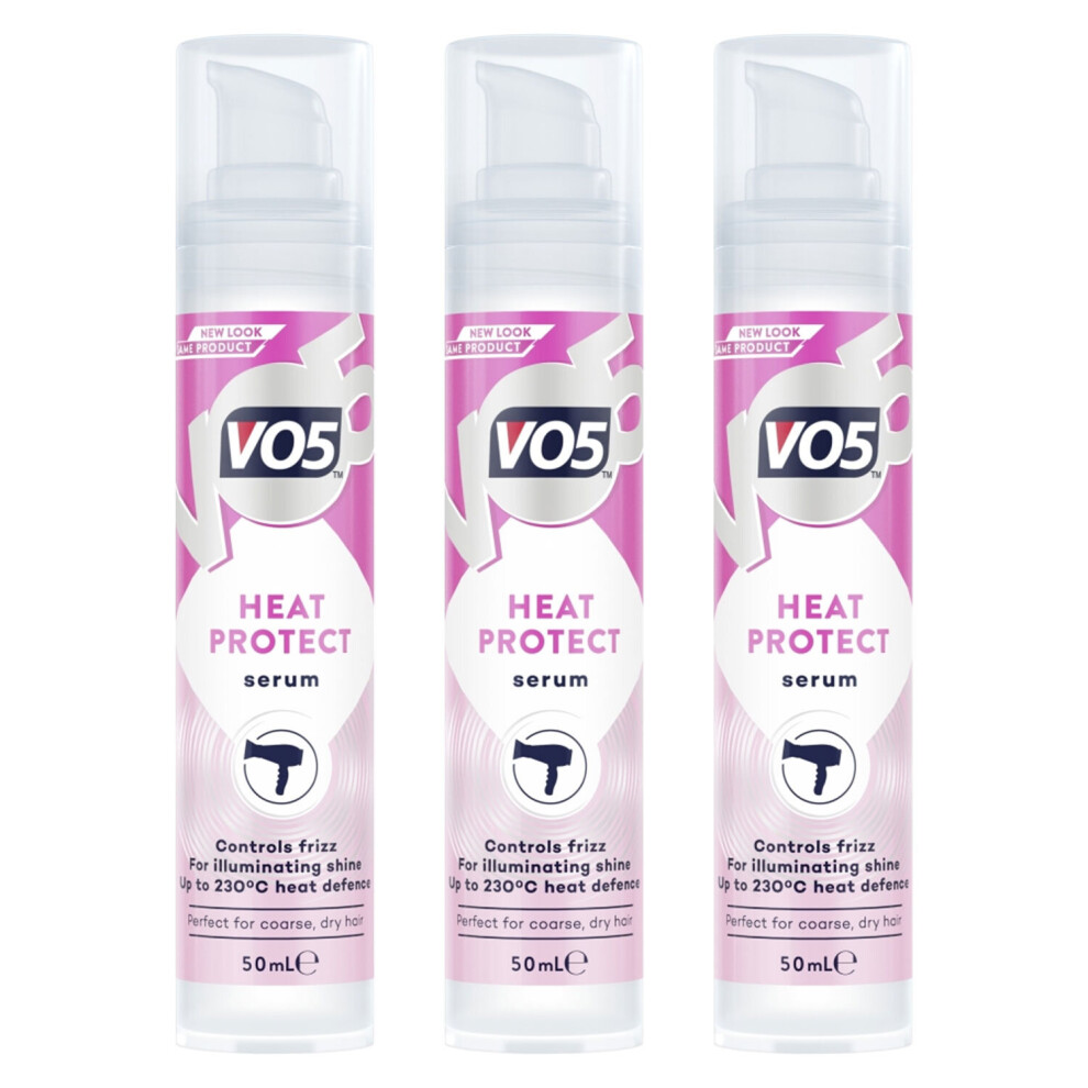 VO5 Smoothly Does it Heat Protect Serum 50 ml - Pack of 3