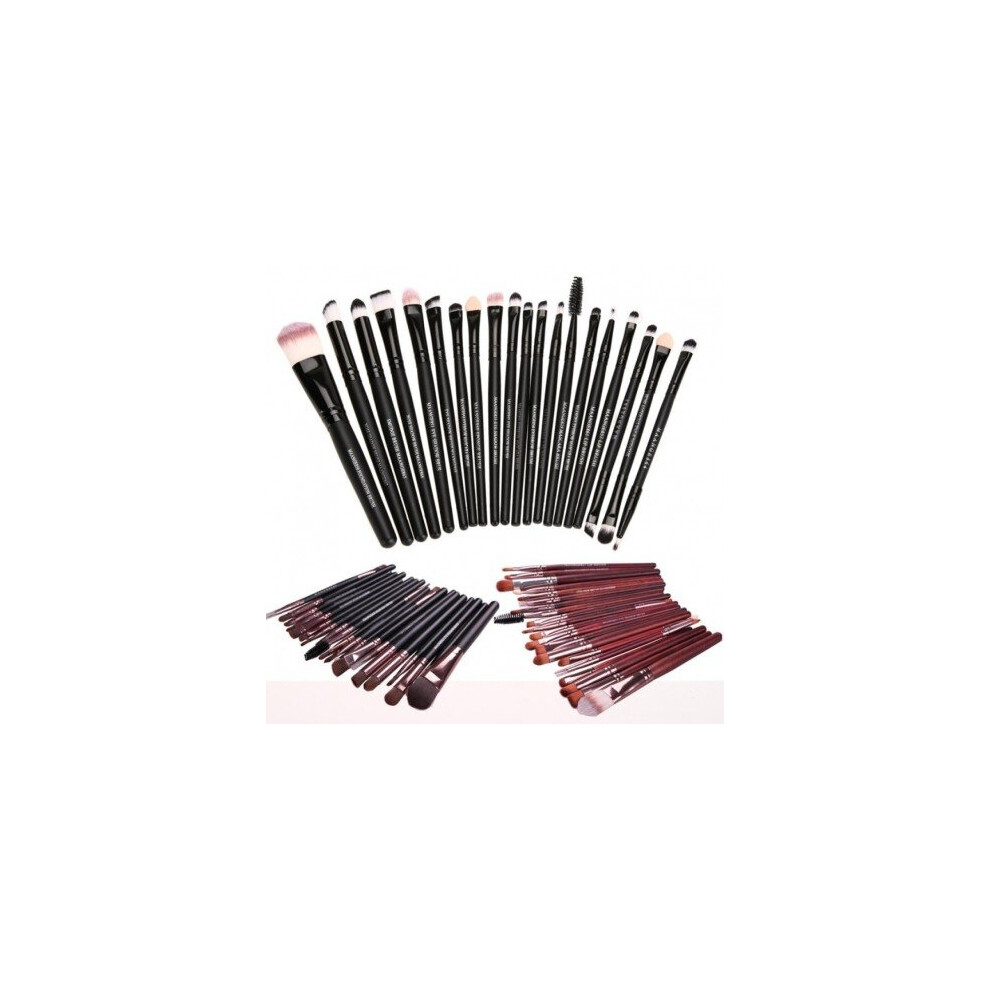 Watanablemarket Gold 20Pcs Rose Makeup Brushes Set Pro Powder Blush Foundation Eyeshadow Eyeliner Lip Cosmetic Brush Beauty Make Up Brushes Tool