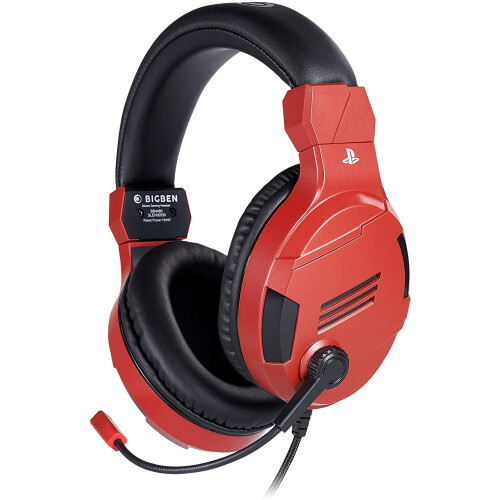 Rotes Stereo-Headset für PS4, PC, Mac und mobile Geräte 2