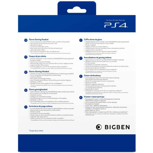 Rotes Stereo-Headset für PS4, PC, Mac und mobile Geräte 1