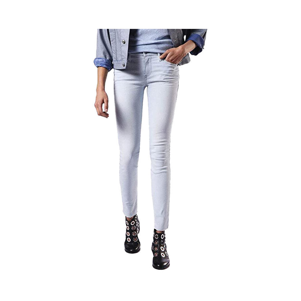 (W30 L32) DIESEL SKINZEE 084EY Womens Denim Jeans Slim Fit Trouser Casual Light Blue Pants