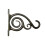 Plant Bracket with Scroll Brushed Bronze 15cm 1