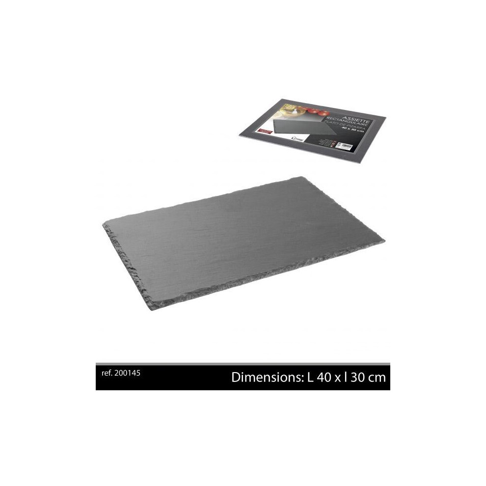 Ardoise Tableware Serving Platter 40x30cm Starter Slate Plate
