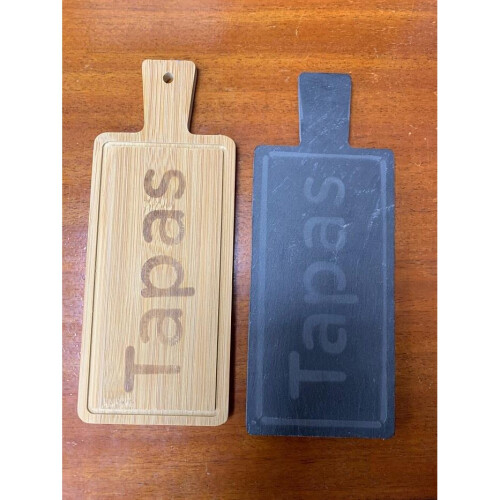 Square Appetizer Tapas Serving Board with Handle