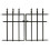 Panacea Classic Finial Gate Black stylish 1