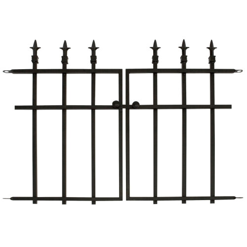 Panacea Classic Finial Gate Black stylish