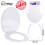 White Toilet Seat Plastic45x36cm strong 1