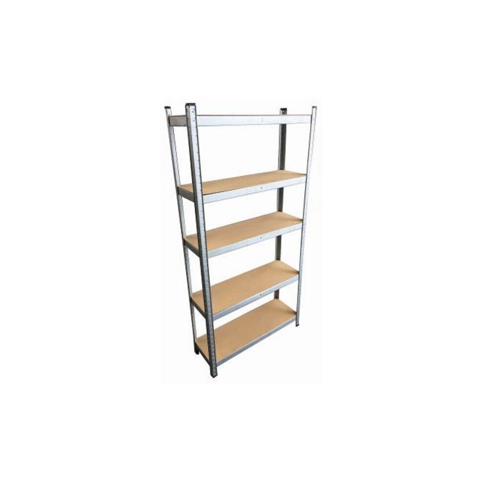1.78m Galvanised Steel 5 Tier Shelving Unit Blackspur