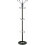 14 Hook Hat and Coat Stand strong Black Base and Brown Pole 1