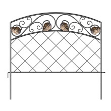 Panacea Scroll and Ivy Border Edge 40 x 45cm Black