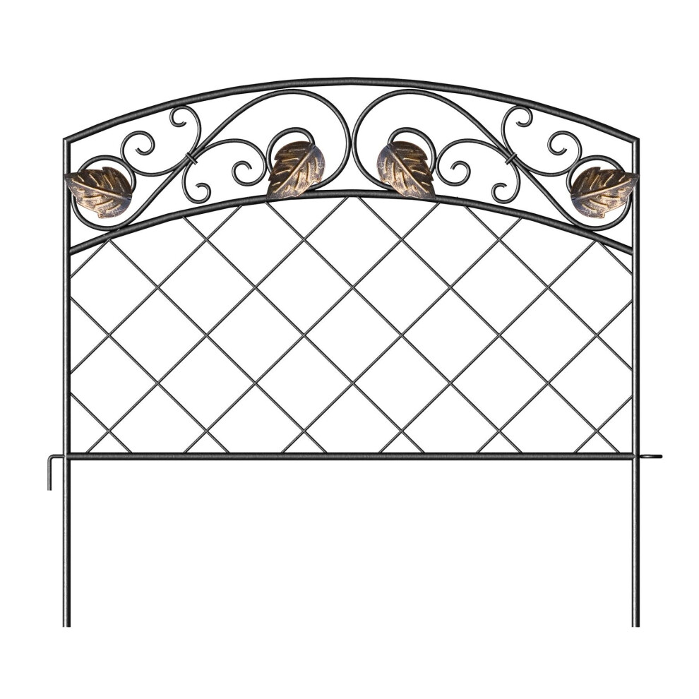 Panacea Scroll And Ivy Border Edge 40 X 45Cm Black 093432893951