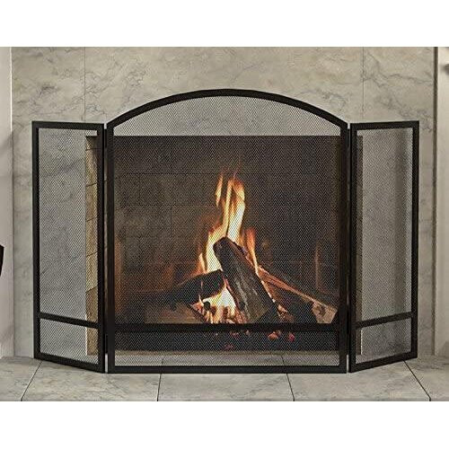 Panacea Products 15951 Pare-feu ΰ 3 panneaux arquιs avec double barre pour cheminιe 29,25 pouces