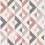 Crown Scandi Geometric Blush Silver Metallic Wallpaper 1