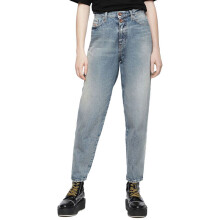 (W26) DIESEL ALYS 084WV Womens Denim Jeans Regular Fit Casual Light Blue Pants Italy